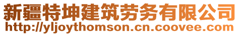 新疆特坤建筑勞務(wù)有限公司