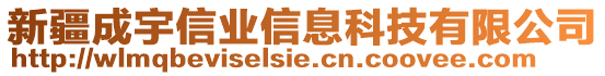 新疆成宇信業(yè)信息科技有限公司