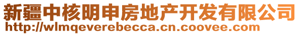 新疆中核明申房地產(chǎn)開(kāi)發(fā)有限公司