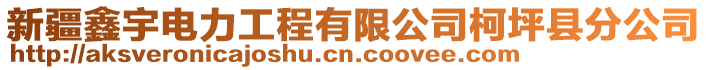 新疆鑫宇電力工程有限公司柯坪縣分公司