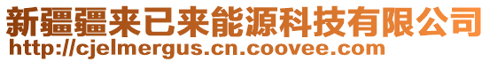 新疆疆来已来能源科技有限公司