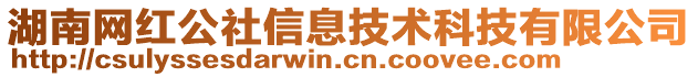 湖南網紅公社信息技術科技有限公司