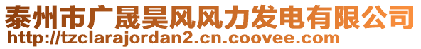 泰州市廣晟昊風(fēng)風(fēng)力發(fā)電有限公司