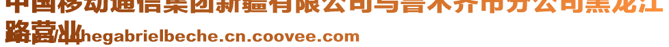中國移動通信集團新疆有限公司烏魯木齊市分公司黑龍江
路營業(yè)