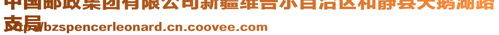 中國(guó)郵政集團(tuán)有限公司新疆維吾爾自治區(qū)和靜縣天鵝湖路
支局