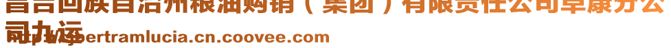 昌吉回族自治州糧油購(gòu)銷（集團(tuán)）有限責(zé)任公司阜康分公
司九運(yùn)