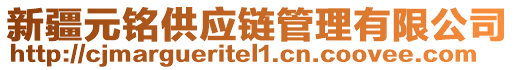 新疆元銘供應(yīng)鏈管理有限公司