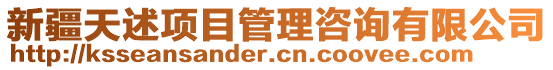 新疆天述項目管理咨詢有限公司