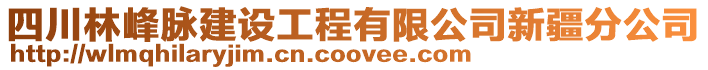 四川林峰脈建設(shè)工程有限公司新疆分公司