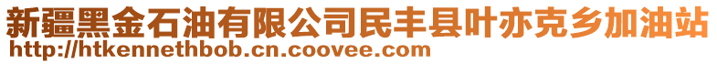 新疆黑金石油有限公司民丰县叶亦克乡加油站