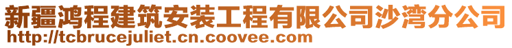 新疆鴻程建筑安裝工程有限公司沙灣分公司