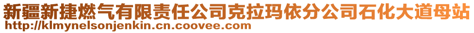 新疆新捷燃气有限责任公司克拉玛依分公司石化大道母站