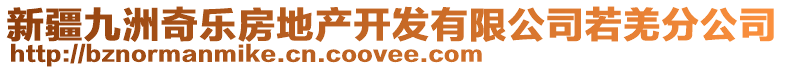 新疆九洲奇乐房地产开发有限公司若羌分公司