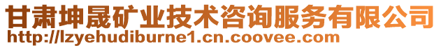 甘肅坤晟礦業技術咨詢服務有限公司