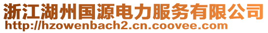 浙江湖州國(guó)源電力服務(wù)有限公司