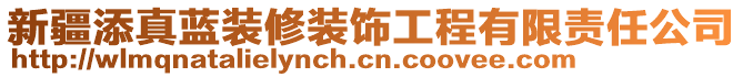 新疆添真藍裝修裝飾工程有限責任公司