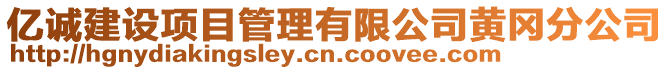 億誠建設項目管理有限公司黃岡分公司