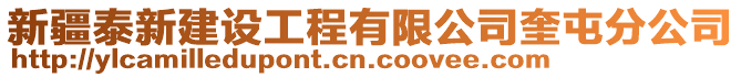 新疆泰新建設(shè)工程有限公司奎屯分公司