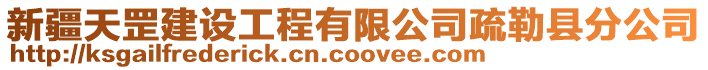 新疆天罡建設工程有限公司疏勒縣分公司