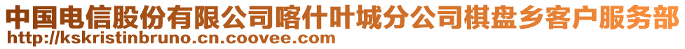 中國電信股份有限公司喀什葉城分公司棋盤鄉(xiāng)客戶服務(wù)部