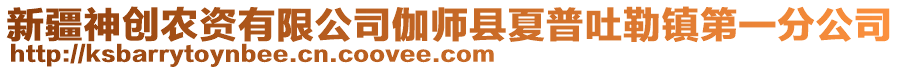 新疆神創(chuàng)農(nóng)資有限公司伽師縣夏普吐勒鎮(zhèn)第一分公司