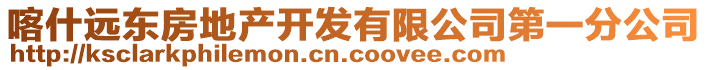 喀什遠東房地產開發(fā)有限公司第一分公司