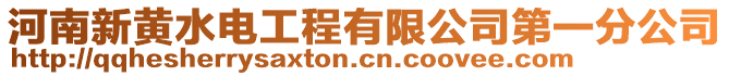 河南新黃水電工程有限公司第一分公司