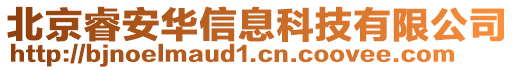 北京睿安华信息科技有限公司