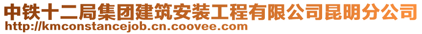 中鐵十二局集團(tuán)建筑安裝工程有限公司昆明分公司