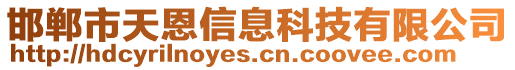 邯鄲市天恩信息科技有限公司