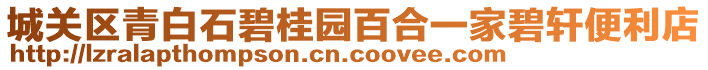 城關區(qū)青白石碧桂園百合一家碧軒便利店