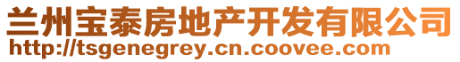 蘭州寶泰房地產(chǎn)開發(fā)有限公司