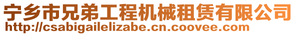 寧鄉(xiāng)市兄弟工程機(jī)械租賃有限公司