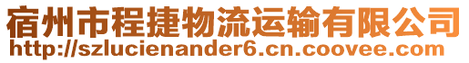 宿州市程捷物流運輸有限公司