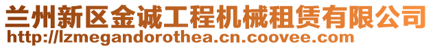 蘭州新區(qū)金誠工程機械租賃有限公司