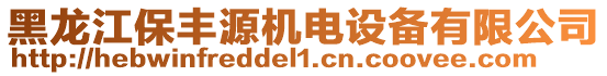 黑龍江保豐源機電設備有限公司