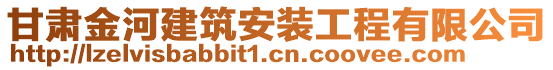 甘肅金河建筑安裝工程有限公司