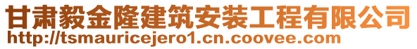 甘肅毅金隆建筑安裝工程有限公司