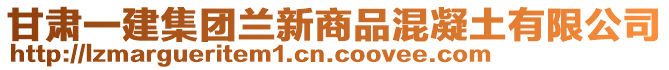 甘肅一建集團(tuán)蘭新商品混凝土有限公司