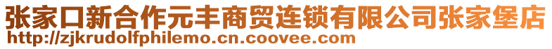 張家口新合作元豐商貿連鎖有限公司張家堡店