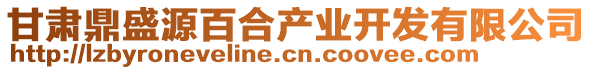 甘肅鼎盛源百合產(chǎn)業(yè)開發(fā)有限公司