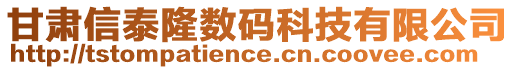 甘肃信泰隆数码科技有限公司