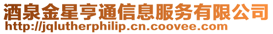 酒泉金星亨通信息服務有限公司