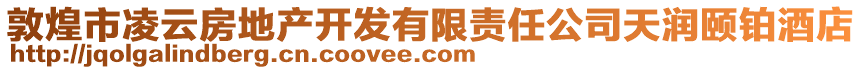 敦煌市凌云房地產(chǎn)開發(fā)有限責(zé)任公司天潤(rùn)頤鉑酒店