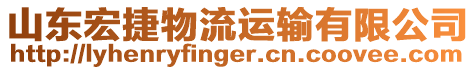 山東宏捷物流運(yùn)輸有限公司