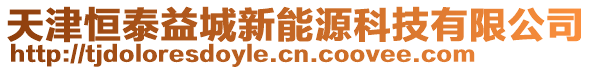 天津恒泰益城新能源科技有限公司