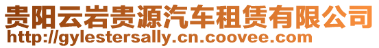 貴陽(yáng)云巖貴源汽車租賃有限公司