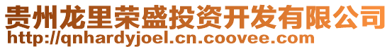 貴州龍里榮盛投資開發(fā)有限公司