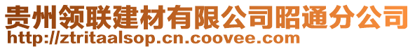 貴州領(lǐng)聯(lián)建材有限公司昭通分公司