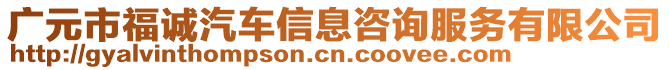 廣元市福誠汽車信息咨詢服務有限公司